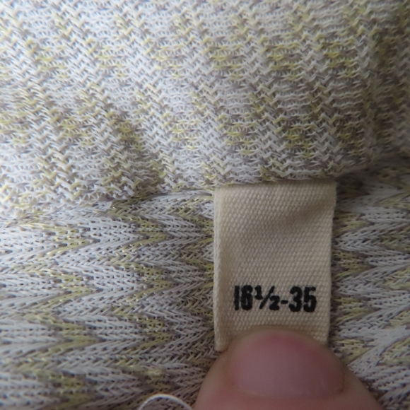 VTG Wrangler print Western Shirt Mens button up Long Tails Made in USA 16.5 35 - Picture 7 of 7